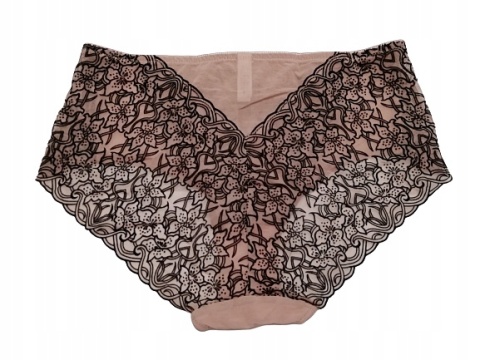 55910 ZMYSŁOWE PEŁNE DAMSKIE MAJTKI FIGI LANNY MODE XXL różowe