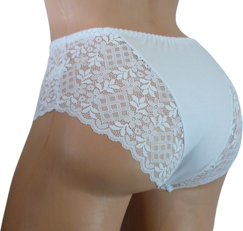 775 DORIMODES Bawełniane majtki damskie XXL białe