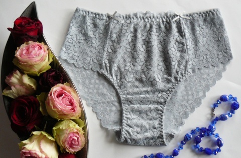 775 DORIMODES Bawełniane majtki damskie XXL szare