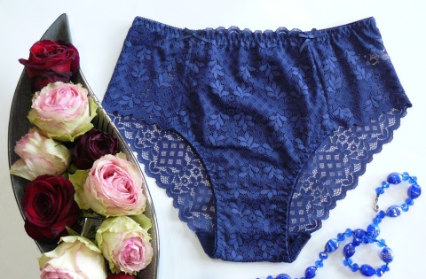 775 DORIMODES Bawełniane majtki damskie XL granat