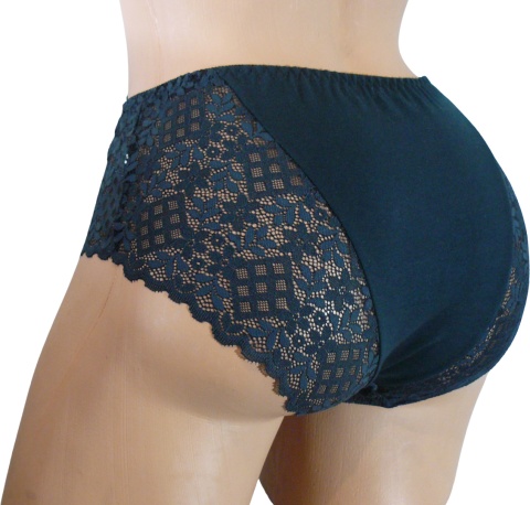 775 DORIMODES Bawełniane majtki damskie XL zieleń