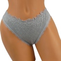 Sexy ZMYSŁOWE koronki FIGI BRAZYLIANY M/L szary
