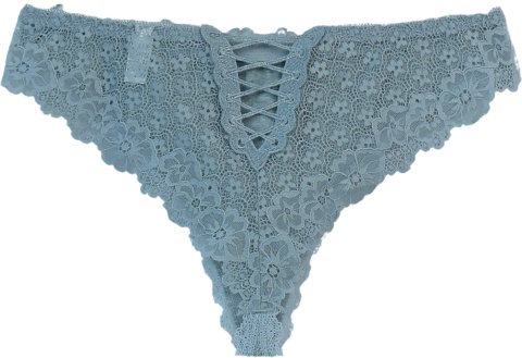 Sexy ZMYSŁOWE koronki FIGI BRAZYLIANY M/L szary