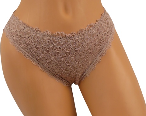 Sexy ZMYSŁOWE koronki FIGI BRAZYLIANY M/L c.beż