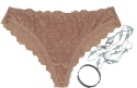 Sexy ZMYSŁOWE koronki FIGI BRAZYLIANY M/L c.beż
