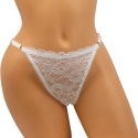KORONKOWE FIGI STRINGI majtki DAMSKIE białe L/XL