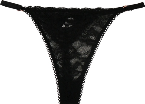 KORONKOWE FIGI STRINGI majtki DAMSKIE czarne S/M