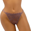 KORONKOWE FIGI STRINGI majtki DAMSKIE wrzos S/M