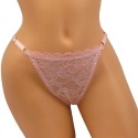 KORONKOWE FIGI STRINGI majtki DAMSKIE różowe L/XL