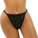 KORONKOWE FIGI STRINGI majtki DAMSKIE zielone L/XL