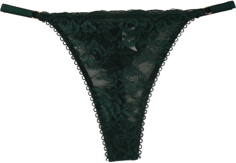 KORONKOWE FIGI STRINGI majtki DAMSKIE zielone L/XL