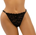 KORONKOWE FIGI STRINGI majtki DAMSKIE czarne S/M