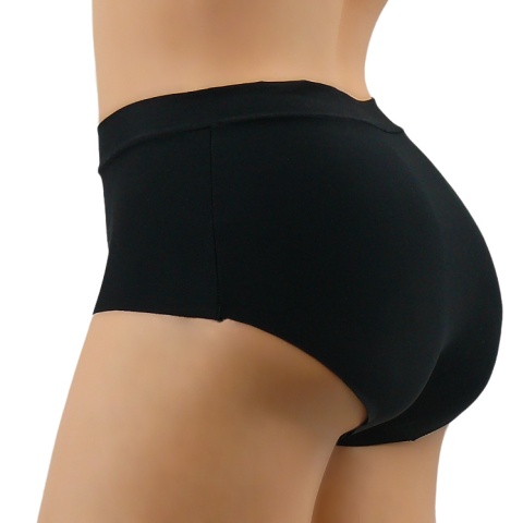PEŁNE damskie FIGI BEZSZWOWE LAS. CIĘTE czarne XXL