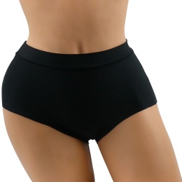 PEŁNE damskie FIGI BEZSZWOWE LAS. CIĘTE czarne XL