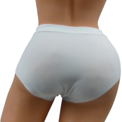 PEŁNE damskie FIGI BEZSZWOWE LASER. CIĘTE białe XL
