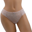 SEXI KORONKOWE MAJTKI STRINGI DAMSKIE pudrowy XL