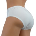 51528 ZMYSŁOWE PEŁNE DAMSKIE MAJTKI FIGI LANNY MODE 4XL białe
