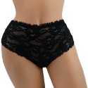 DAMSKIE KORONKOWE majtki figi 3XL czarne Yibili