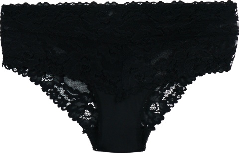 DAMSKIE KORONKOWE majtki figi 3XL czarne Yibili