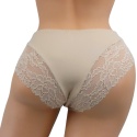 DAMSKIE KORONKOWE majtki figi 2XL beżowe Yibili