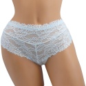 DAMSKIE KORONKOWE majtki figi 4XL biały Yibili