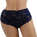 DAMSKIE KORONKOWE majtki figi 2XL granat Yibili