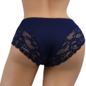 DAMSKIE KORONKOWE majtki figi 3XL granat Yibili
