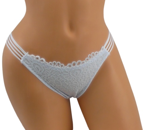 LULALO 179 KORONKOWE MAJTKI BRAZYLIANY białe L