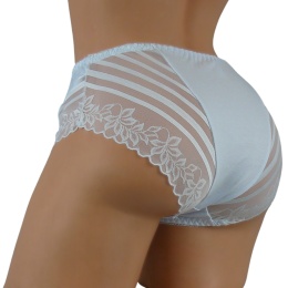 BAWEŁNIANE FIGI DAMSKIE FULINA 3XL białe