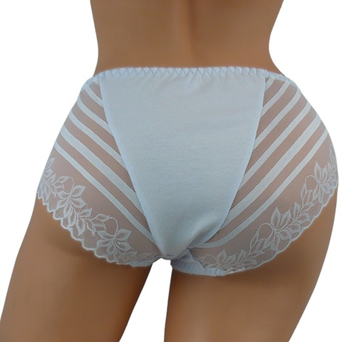 BAWEŁNIANE FIGI DAMSKIE FULINA 3XL białe