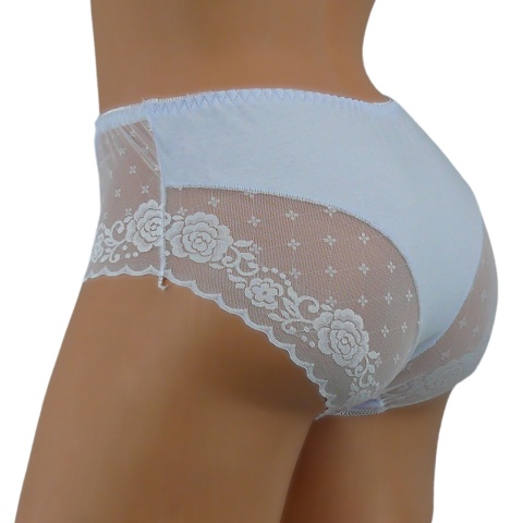 BAWEŁNIANE figi damskie Ania Lu Lo 249 2XL białe