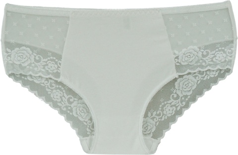 BAWEŁNIANE figi damskie Ania Lu Lo 249 2XL ecru