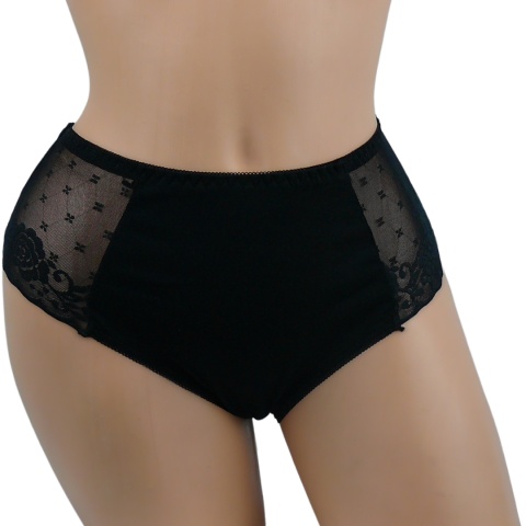 BAWEŁNIANE figi damskie Ania Lu Lo 249 XL czarny