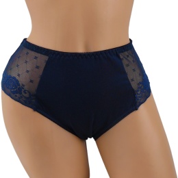 BAWEŁNIANE figi damskie Ania Lu Lo 249 XL granat