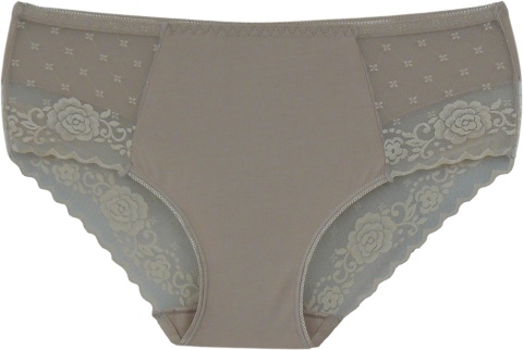 BAWEŁNIANE figi damskie Ania Lu Lo 249 L beż