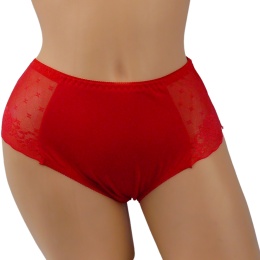 BAWEŁNIANE figi damskie Ania Lu Lo 249 L czerwień