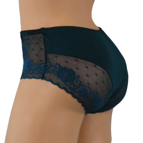 BAWEŁNIANE figi damskie Ania Lu Lo 249 XL zielony