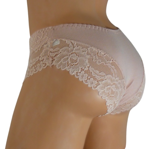 KORONKOWE MAJTKI FIGI DAMSKIE XXXL beżowy