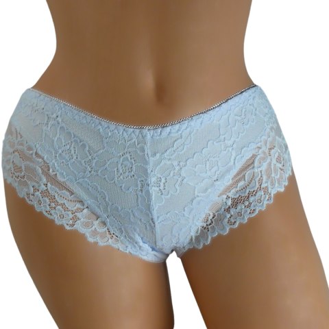 KAROMI Damskie Figi Majtki Bawełniane z Koronką XL białe