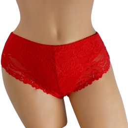 KORONKOWE MAJTKI FIGI DAMSKIE XXXL czerwone