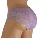 KAROMI Damskie Figi Majtki Bawełniane z Koronką XL różowe
