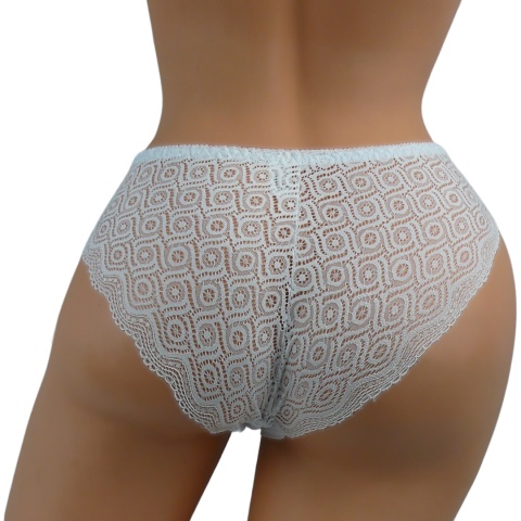 KORONKOWE majtki damskie FULINA 6609 L/XL ecru