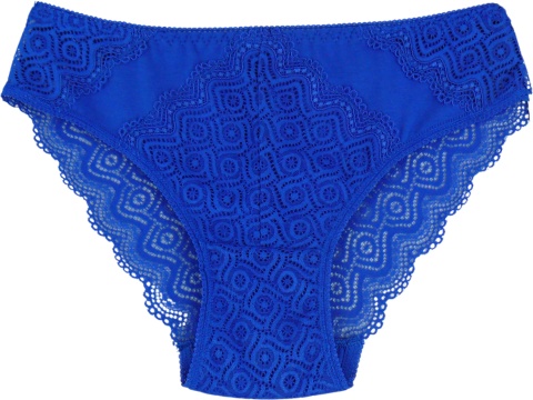 KORONKOWE majtki damskie FULINA 6609 XL/2XL szafir