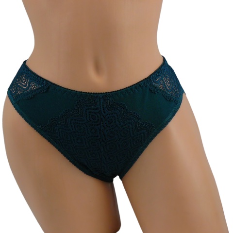 KORONKOWE majtki damskie FULINA 6609 XL/2XL zielone