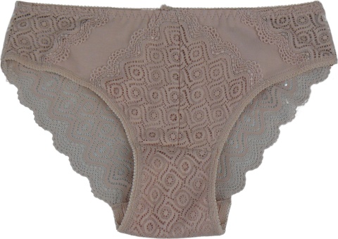 KORONKOWE majtki damskie FULINA 6609 XL/2XL beżowe