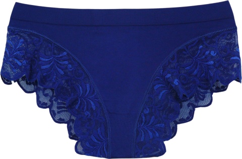 KAROMI MAJTKI DAMSKIE figi KORONKOWE roz. uniwersalny granatowe