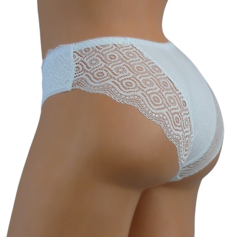 MEGA Wygodne Figi Damskie FULINA 6608 białe XL