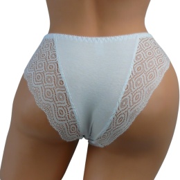 MEGA Wygodne Figi Damskie FULINA 6608 białe 2XL