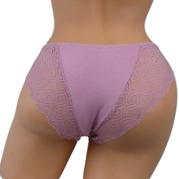 MEGA Wygodne Figi Damskie FULINA 6608 różowe XL