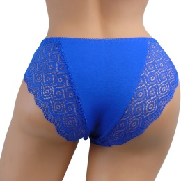 MEGA Wygodne Figi Damskie FULINA 6608 szafir XL